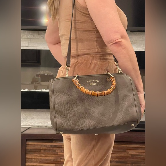 Gucci brown tote with bamboo handles!! Never used! NWOT - Picture 12 of 14